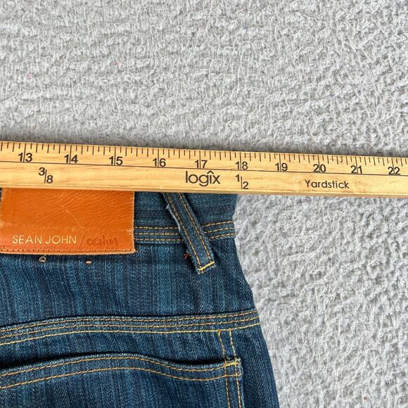 Sean John Jeans Men 34x33  Blue Denim Carpenter Utility Straight Leg Streetwear - Picture 9 of 12